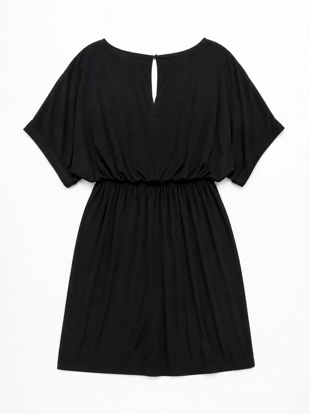 Jessica Simpson Black Blouson Mini Dress L NWOT Dolman Sleeve Cocktail Party - Picture 4 of 6